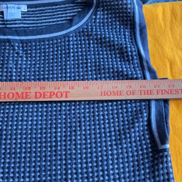 LACOSTE Granite/Brume Wool Blend Tunic Dress in Size 10, NWT - Picture 6 of 15